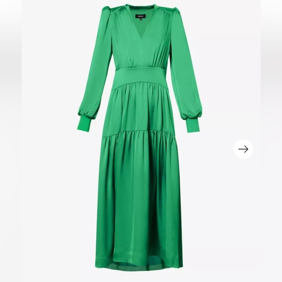 Me + Em Satin V Neck maxi dress. Size US 10. NWOT. - Picture 3 of 8